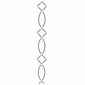 Quilt Sjabloon Rand 1,25inch [631]