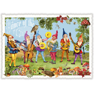 Edition Tausendschön | Ansichtkaart A6 | Dwergen in Concert [PK1127]