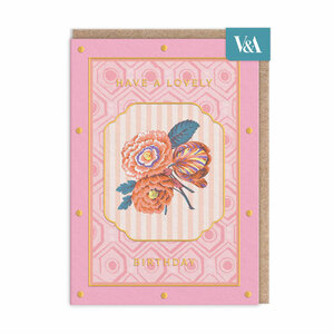 V&A Museum | Dubbele kaart | Cottagecore flower trio [12607]