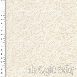 Basics Wit-op-wit | Viooltjes Ecru/Tan [21677]