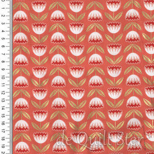 Meadowmere | Blossoms Terracotta with Gold Metallic [48362-36M]