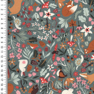 Acorn Hollow | Flora & Fauna Dark Green [30760-14]