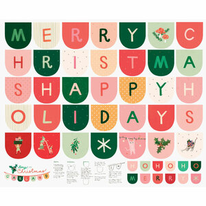 Tiny Christmas | Kerstpanel Bunting (Vlaggenlijn) [37138-11]