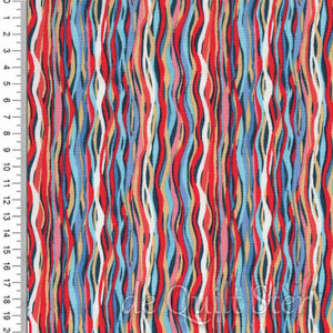 Deep Blue Sea | Wave Stripe Dark Blue [144B8]