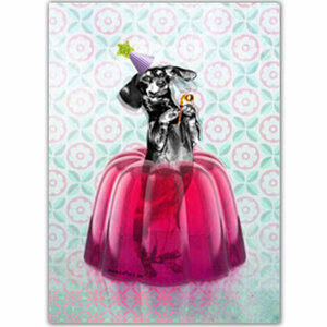 La Tack | Ansichtkaart A6 | Wackeldackel (Kwispelende Teckel)