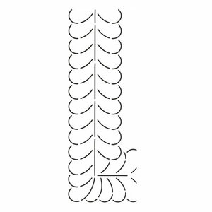 Quilt Sjabloon Rand 3inch [783]