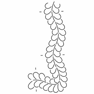 Quilt Sjabloon Rand 3inch [SF60]