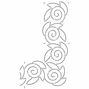 Quilt Sjabloon Rand 4inch [EK62]