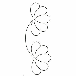 Quilt Sjabloon Rand 4inch [390]